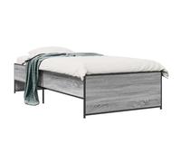 vidaXL Struttura del letto Sonoma grigio 80 x 200 cm,