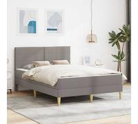 vidaXL Struttura del letto Talpa 140 x 190 cm Poliestere, Set up per camera da letto moderno, struttura letto resistente, supporto materasso in schiuma rettangolare, arredamento contemporaneo elegant