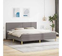 vidaXL Struttura del letto Talpa 200 x 200 cm Poliestere, Set up per camera da letto moderno, struttura letto resistente, supporto materasso in schiuma rettangolare, arredamento contemporaneo elegant