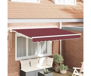 vidaXL Struttura della tenda Borgogna 250 x 200 cm