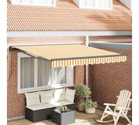 vidaXL Struttura della tenda Giallo e Bianco 300 x 250 cm