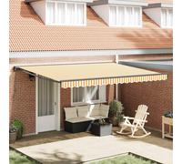 vidaXL Struttura della tenda Giallo e Bianco 450 × 300 cm