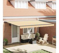 vidaXL Struttura della tenda Giallo e Bianco 450 × 300 cm