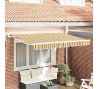 vidaXL Struttura della tenda Giallo e Grigio 350 x 200 cm