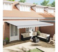 vidaXL Struttura della tenda Regolabile Antracite 4,5 × 3 m Acciaio