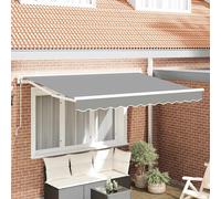 vidaXL Struttura della tenda Regolabile Bianco 3,5 x 2 m Acciaio