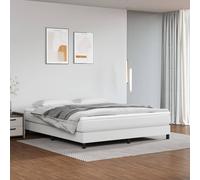 vidaXL Struttura Letto a Rete a Molle Bianco 180x200 cm in Similpelle