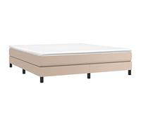 vidaXL Struttura Letto a Rete a Molle Cappuccino 180x200 cm in Similpelle