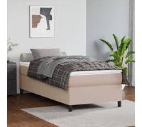 VIDAXL - Giroletto a Molle Cappuccino 90x200 cm in Similpelle - SPEDIZIONE GRATUITA