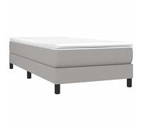 vidaXL Struttura Letto a Rete a Molle Grigio Chiaro 100x200 cm Tessuto