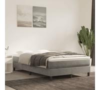 vidaXL Struttura Letto a Rete a Molle Grigio Chiaro 120x200 cm Velluto