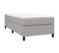 vidaXL Struttura Letto a Rete a Molle Grigio Chiaro 80x200 cm Tessuto