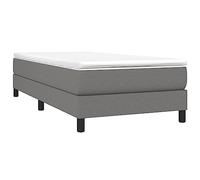 vidaXL Struttura Letto a Rete a Molle Grigio Scuro 100x200 cm Tessuto