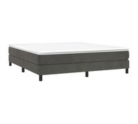 VIDAXL - Giroletto Grigio Scuro 160x200 cm in Velluto