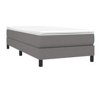 vidaXL Giroletto a Molle Grigio Scuro 80x200 cm in Tessuto