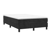 vidaXL Giroletto a Molle Nero 120x200 cm in Tessuto