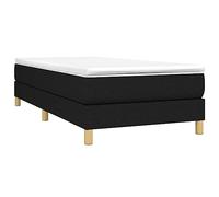 vidaXL Giroletto a Molle Nero 90x200 cm in Tessuto