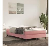 vidaXL Struttura Letto a Rete a Molle Rosa 120x200 cm in Velluto
