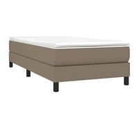 vidaXL Giroletto a Molle Tortora 80x200 cm in Tessuto