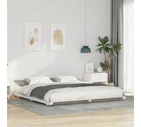 vidaXL Struttura letto a terra Bianco 180 x 200 cm