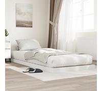 vidaXL Struttura letto a terra Bianco 86,5 x 190 cm Legno multistrato