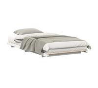 vidaXL Struttura letto a terra Bianco 90 x 200 cm