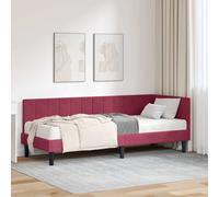 vidaXL Struttura Letto Angolare con Materasso 2 pcs Verde Velluto