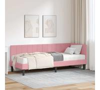 vidaXL Struttura Letto Angolare con Materasso 2 pz Rosa 80 x 200 cm