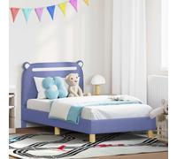 vidaXL Struttura letto bambini con testata Blu jeans 80 x 160 cm