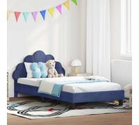 vidaXL Struttura letto bambini con testata Blu Polizia 90 x 190 cm