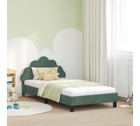 vidaXL Struttura letto bambini con testata Verde Mare 90 x 190 cm