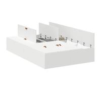 vidaXL Rete Letto da Stoccaggio Bianca 120x200 cm