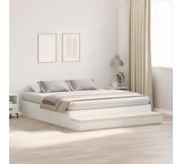 vidaXL Struttura letto con contenitore Bianco 236.5 x 200 x 31.5 cm