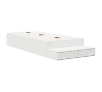 vidaXL Struttura letto con contenitore con cassetto Bianco 80 cm