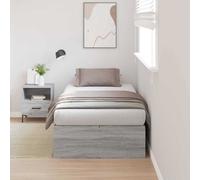 vidaXL Struttura letto con contenitore Grigio Sonoma 70 x 190 cm