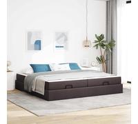 vidaXL Struttura letto con materasso 2 pz Tanno Tessuto