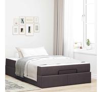 vidaXL Struttura letto con materasso 2 pz Tanno Tessuto