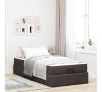 vidaXL Struttura letto con materasso 2 pz Tanno Tessuto