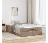 vidaXL Struttura letto con materasso Altro 2 pz Tanno PVC