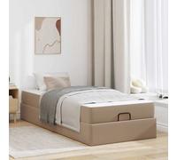 vidaXL Struttura letto con materasso Altro 2 pz Tanno PVC