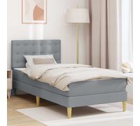 Struttura letto con materasso Grigio Chiaro 100 x 200 cm