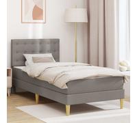 Struttura letto con materasso Tortora 80 x 200 cm Tessuto