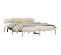 vidaXL Struttura Letto con Testata 180x200 cm Legno Massello di Pino
