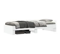 vidaXL Struttura letto con testata Bianco 80 x 200 cm,