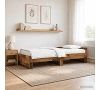 vidaXL Struttura letto con testata Legno antico 80 x 200 cm