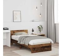 vidaXL Struttura letto con testata Legno antico Legno ingegnerizzato