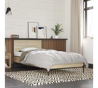 vidaXL Struttura letto con testata Rovere Sonoma 80 x 200 cm