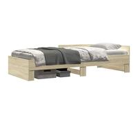 vidaXL Struttura letto con testata Rovere Sonoma 80 x 200 cm,