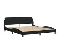 vidaXL Struttura letto Dover Nera 180x200 cm in Tessuto