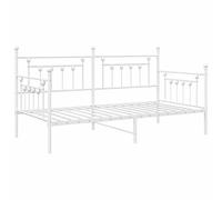 vidaXL Struttura Letto in Metallo Minimalista per Adulti 90 x 200 cm Design Robusto Perfetto per spazi ristretti Singolo Elegante e Compatto